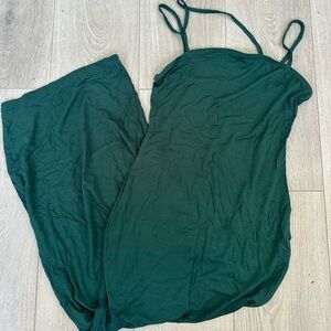 Elegant Green Maxi Dress